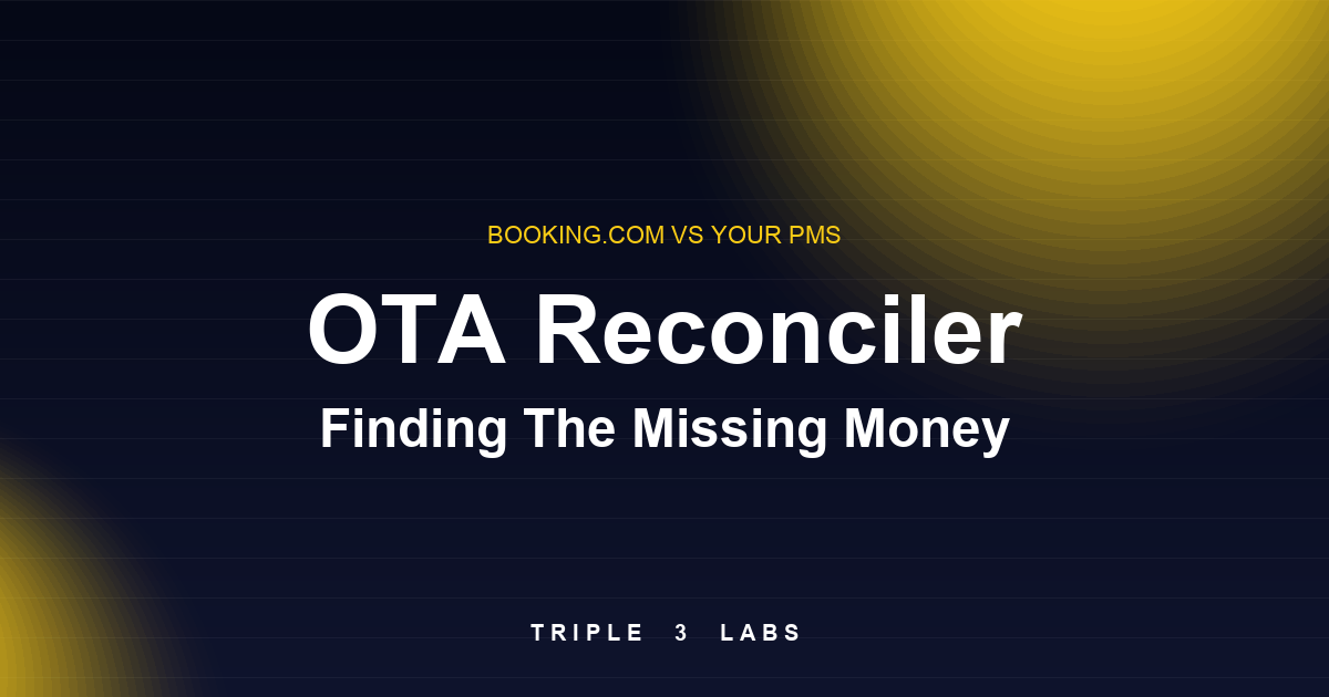 Where Did the Money Go? Building OTA Reconciler