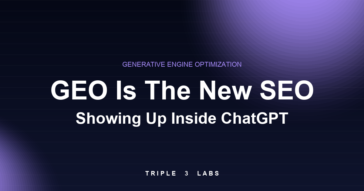 GEO Is the New SEO: Showing Up in ChatGPT, Claude, and Google AI Overviews