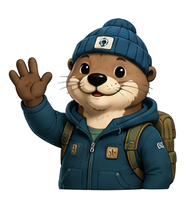 Otto's wave pose — used for greetings and onboarding moments.