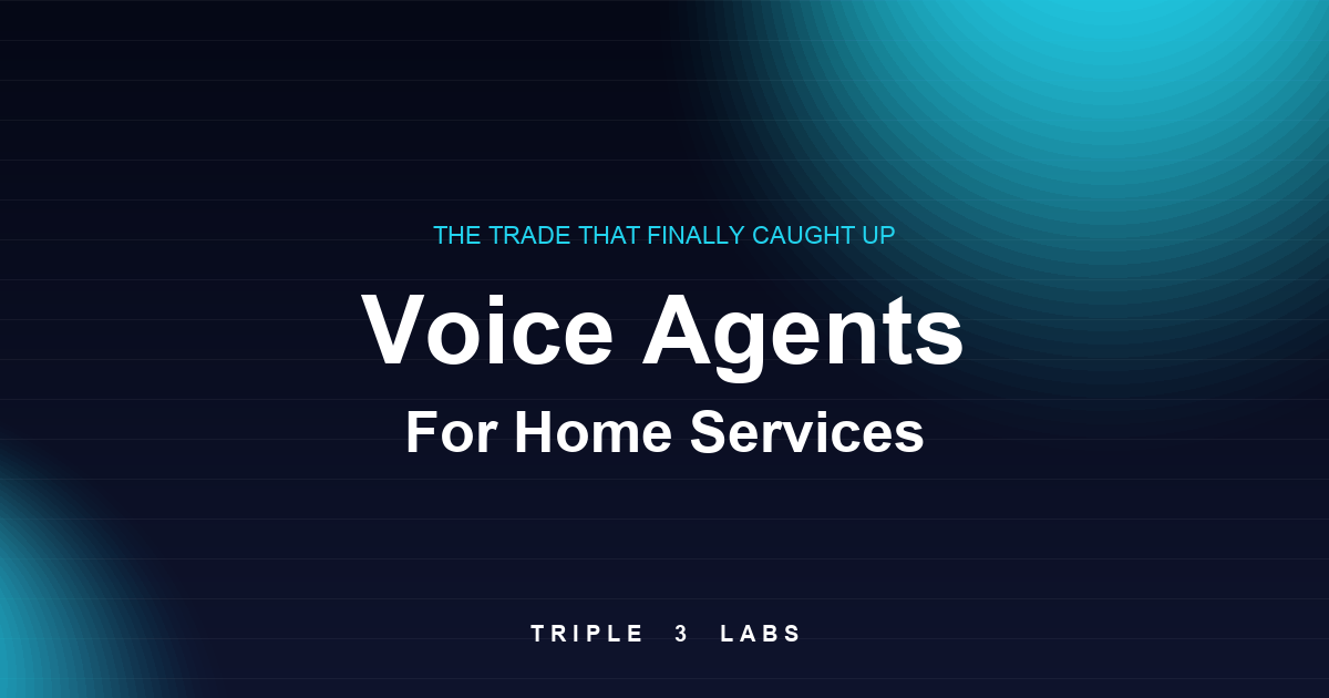 Voice Agents for Home Services: The Trade That Finally Caught Up